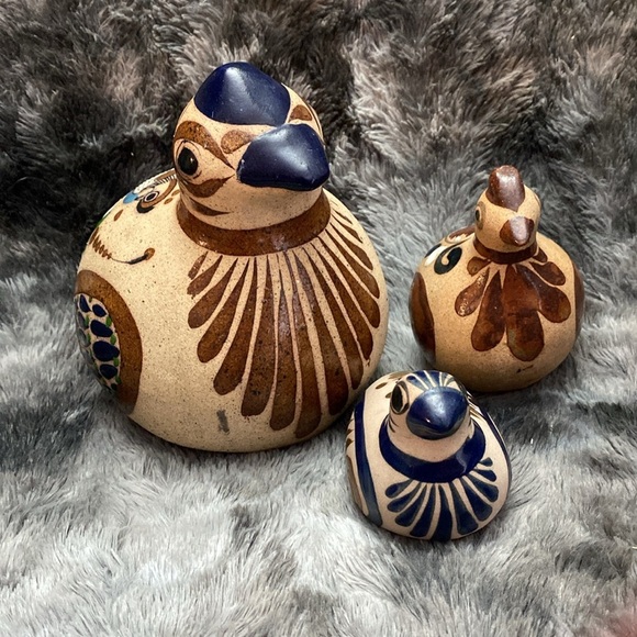 3 Vintage Mexican Tonala Birds
Pottery stoneware - Picture 2 of 16